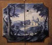 Landscape in Blue Monochrome 1780s - Joseph Siffrein Duplessis