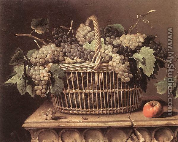 Basket of Grapes - Pierre Dupuys