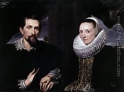 Double Portrait of the Painter Frans Snyders and his Wife c. 1621 - Sir Anthony Van Dyck