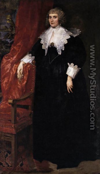 Portrait of Anna van Craesbecke 1635 - Sir Anthony Van Dyck