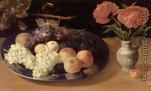 Still-Life of Grapes, Plums and Apples - Jacob Fopsen van Es