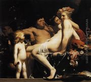 Bacchus with Nymphs and Cupid c. 1660 - Caesar Van Everdingen
