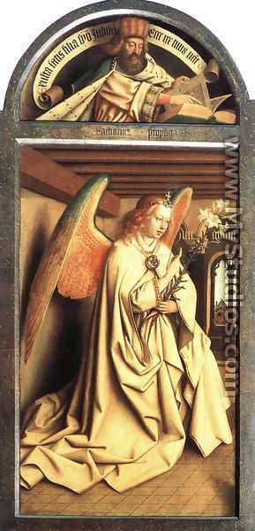 The Ghent Altarpiece- Prophet Micheas; Mary of the Annunciation 1432 - Jan Van Eyck