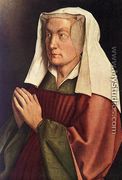 The Ghent Altarpiece- The Donor's Wife (detail) 1432 - Jan Van Eyck