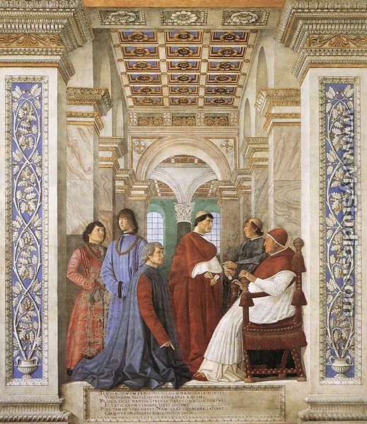 Foundation of the Library 1477 - Melozzo da Forli