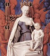 Virgin and Child Surrounded by Angels c. 1450 - Jean Fouquet