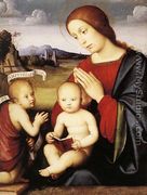 Madonna and Child with the Infant St John the Baptist c. 1500 - Francesco Francia