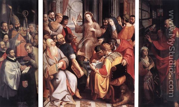 Jesus among the Doctors 1587 - Frans I Francken