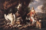 Diana with Her Hunting Dogs beside Kill - Jan Fyt
