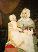 Mrs. Elizabeth Freake and Baby Mary 1671-74 - The Freake Limner