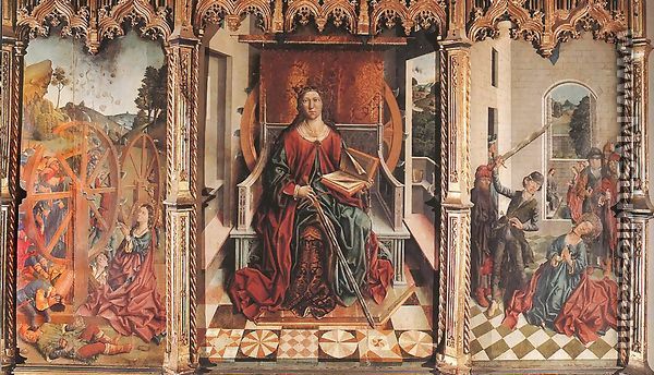 Triptych of St Catherine - Fernando Gallego