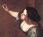 Self-Portrait as the Allegory of Painting (detail) 1630s - Artemisia Gentileschi
