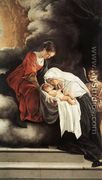 The Vision of St Francesca Romana 1615-19 - Orazio Gentileschi