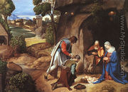Adoration of the Shepherds (detail) 1505-10 - Giorgio da Castelfranco Veneto (See: Giorgione)