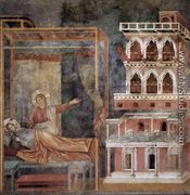 Legend of St Francis- 3. Dream of the Palace (detail) 1297-99 - Giotto Di Bondone