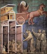 Legend of St Francis- 8. Vision of the Flaming Chariot 1297-99 - Giotto Di Bondone