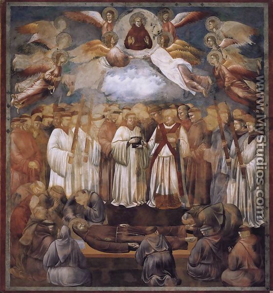 Legend of St Francis- 20. Death and Ascension of St Francis 1300 - Giotto Di Bondone