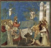 No. 26 Scenes from the Life of Christ- 10. Entry into Jerusalem 1304-06 - Giotto Di Bondone