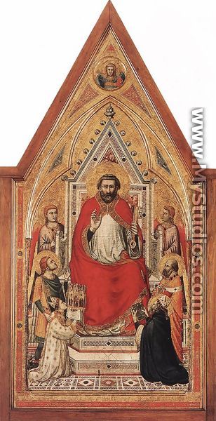 The Stefaneschi Triptych- St Peter Enthroned c. 1330 - Giotto Di Bondone