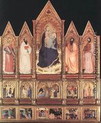 Polyptych with Madonna and Saints 1355 - Giovanni Da Milano