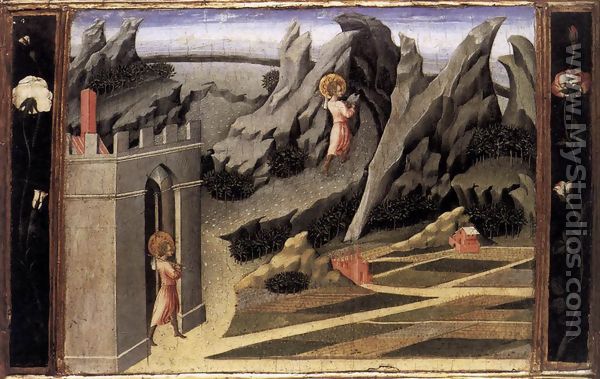 St John the Baptist Goes into the Wilderness 1454 - Giovanni di Paolo