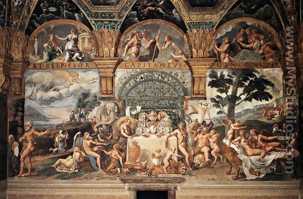 Banquet of Cupid and Psyche 1527-30 - Giulio Romano (Orbetto)