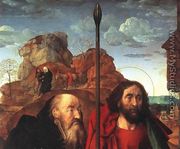 Sts. Anthony and Thomas with Tommaso Portinari (detail) 1476-79 - Hugo Van Der Goes