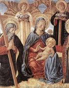 Madonna and Child between Sts Andrew and Prosper (detail) 1466 - Benozzo di Lese di Sandro Gozzoli