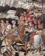 Procession of the Oldest King (detail 1) 1459-60 - Benozzo di Lese di Sandro Gozzoli