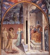 Scenes from the Life of St Francis (Scene 10, north wall) 1452 - Benozzo di Lese di Sandro Gozzoli