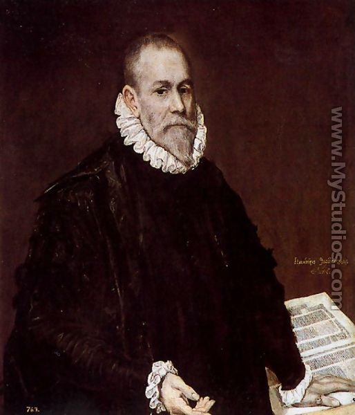 Portrait of Doctor Rodrigo de la Fuente (El Médico) 1588-89 - El Greco (Domenikos Theotokopoulos)