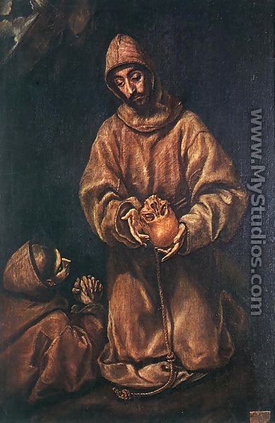St Francis and Brother Rufus 1600-06 - El Greco (Domenikos Theotokopoulos)