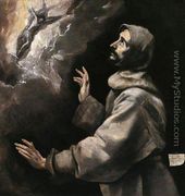 St Francis Receiving the Stigmata 1585-90 - El Greco (Domenikos Theotokopoulos)