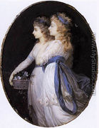 Georgiana, Duchess of Devonshire, with Lady Elizabeth Foster c. 1791 - Jean-Urbain Guerin