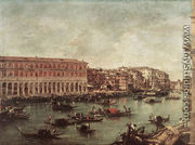 The Grand Canal at the Fish Market (Pescheria) c. 1765 - Francesco Guardi