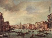 The Grand Canal, Looking toward the Rialto Bridge c. 1765 - Francesco Guardi