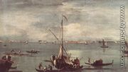 The Lagoon with Boats, Gondolas, and Rafts c. 1758 - Francesco Guardi