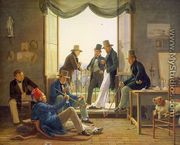 A Group of Danish Artists in Rome  1837 - Constantin Hansen