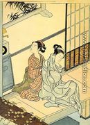 Eight Views- The Evening Bell - Suzuki Harunobu