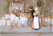 At the Florist 1889 - Childe Hassam
