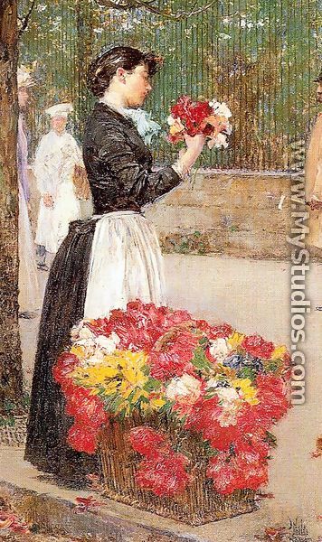 Flower Girl 1888 - Childe Hassam