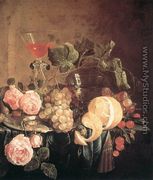 Still-Life with Flowers and Fruit c. 1650 - Jan Davidsz. De Heem