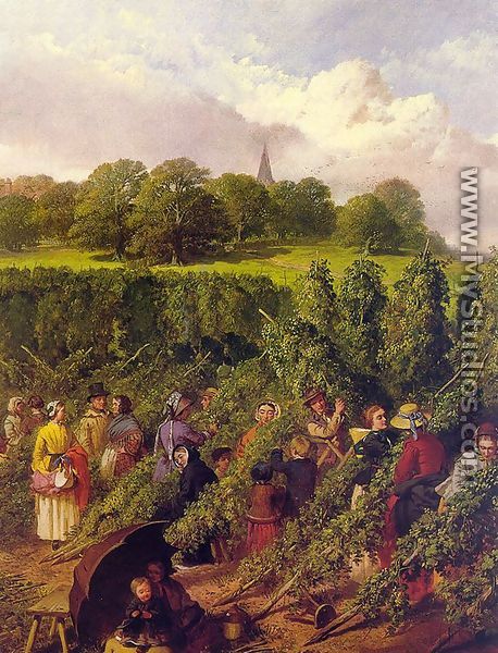 The Hop Pickers  1855 - John Frederick Herring Snr