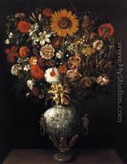 Vase of Flowers 1643 - Tomas Hiepes