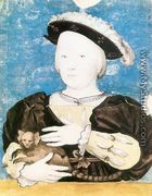 Edward, Prince of Wales, with Monkey 1541-42 - Hans, the Younger Holbein