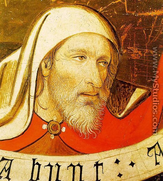 Head of a Prophet  (fragment of a lost alterpiece) 1435 - Jaume Huguet
