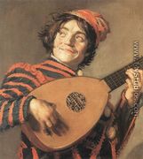 Buffoon Playing a Lute c. 1623 - Frans Hals