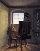 Caspar David Friedrich in his Studio  1812 - Georg Friedrich Kersting