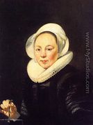 Portrait of a Woman Holding a Balancek - Thomas De Keyser
