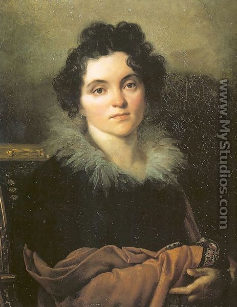 Portrait of Darya Khvostova  1814 - Orest Kiprensky